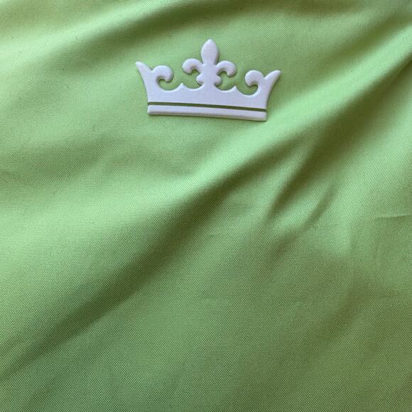 Peter Millar Vest Sz L E4 Wind Performance Golf Green Floral Reversible Full Zip - Picture 10 of 11